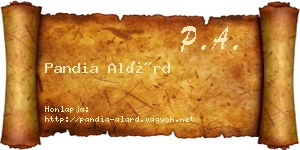 Pandia Alárd névjegykártya